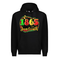 Black 1865 juneteenth Premium Hoodie - LillyAllenDesigns
