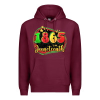 Burgundy 1865 juneteenth Premium Hoodie - LillyAllenDesigns