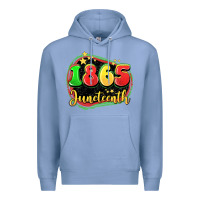 Colony Blue 1865 juneteenth Premium Hoodie - LillyAllenDesigns