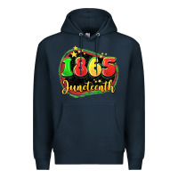 Navy 1865 juneteenth Premium Hoodie - LillyAllenDesigns