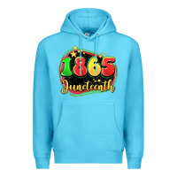 Ocean Blue 1865 juneteenth Premium Hoodie - LillyAllenDesigns
