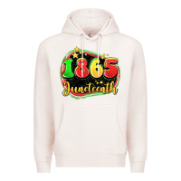 Pale Pink 1865 juneteenth Premium Hoodie - LillyAllenDesigns