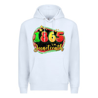 White 1865 juneteenth Premium Hoodie - LillyAllenDesigns