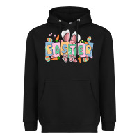 Black easter  rabbit Heavyweight Hoodie - MaliasSmallBusiness