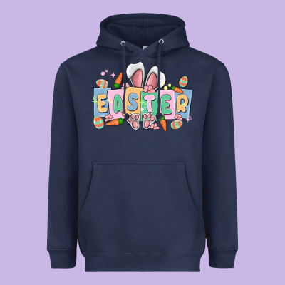 Easter  Rabbit Heavyweight Hoodie Designed By Maliassmallbusiness