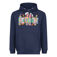 Navy easter  rabbit Heavyweight Hoodie - MaliasSmallBusiness