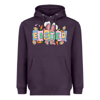 Plum easter  rabbit Heavyweight Hoodie - MaliasSmallBusiness