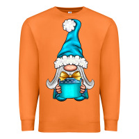 Carrot winter gnome with gift Premium Sweatshirt - NancyCooperArtShop