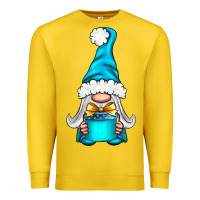 Lemon winter gnome with gift Premium Sweatshirt - NancyCooperArtShop