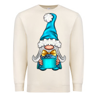 Sandshell winter gnome with gift Premium Sweatshirt - NancyCooperArtShop