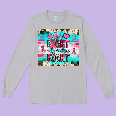 Her Fight Is Our Fight Long Sleeve Tee Designed By Jahusdesignshop