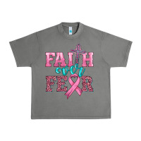 Tornado faith over fear with cross and ribbon Urban Heavy Tee - HRA Design Shop