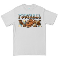 Dove Grey football mom football smiley face Premium Tee - BarkalooDesign