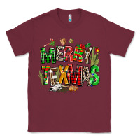 Burgundy christmas texas western Classic Tee - AdoDesignShop