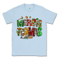 Dusty Blue christmas texas western Classic Tee - AdoDesignShop