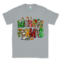 Heather Grey christmas texas western Classic Tee - AdoDesignShop