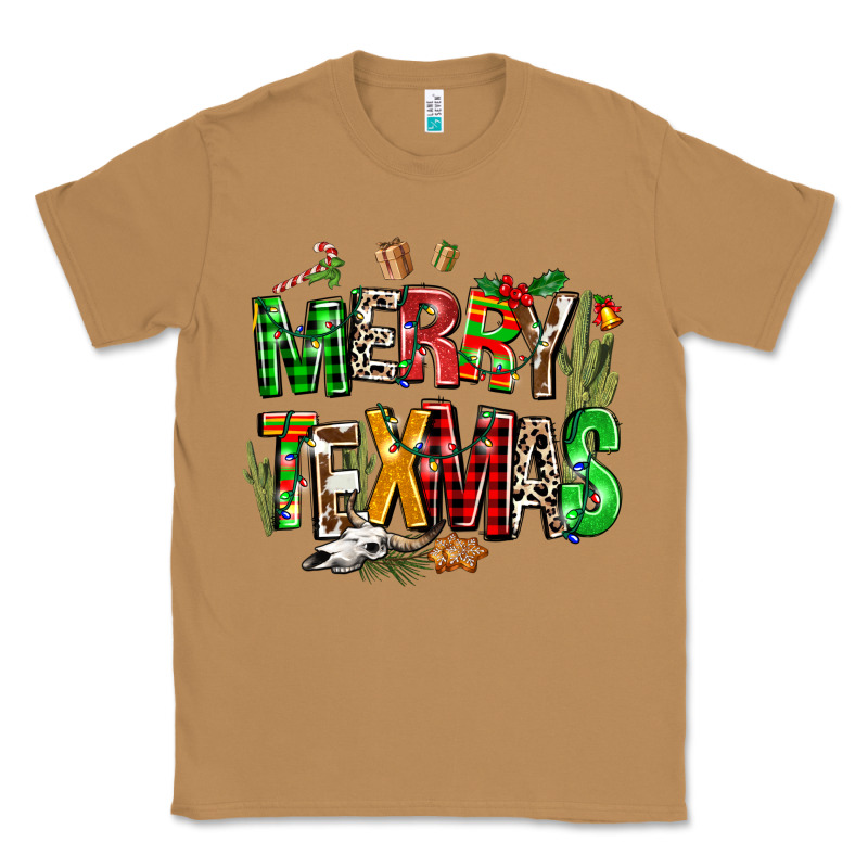Christmas Texas Western Classic Tee by AdoDesignShop | Teevron