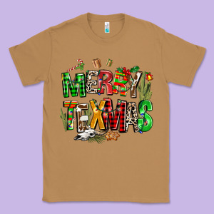 Christmas Texas Western Classic Tee Designed By Adodesignshop