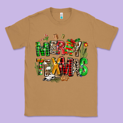 Christmas Texas Western Classic Tee Designed By Adodesignshop