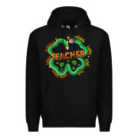 Black teacher st patricks day Premium Hoodie - LillyAllenDesigns