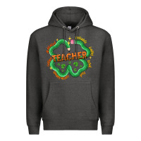 Charcoal Heather teacher st patricks day Premium Hoodie - LillyAllenDesigns
