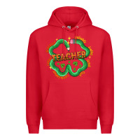 Red teacher st patricks day Premium Hoodie - LillyAllenDesigns