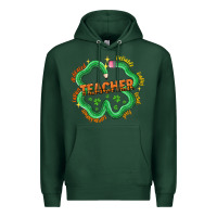 Sports Green teacher st patricks day Premium Hoodie - LillyAllenDesigns