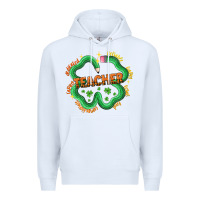 White teacher st patricks day Premium Hoodie - LillyAllenDesigns