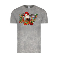 Cloud Rock christmas joy cow Vintage Tee - CowhideDigitalArt