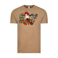 Vintage Coffee christmas joy cow Vintage Tee - CowhideDigitalArt