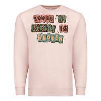 Pale Pink sorry my filter is broken Premium Sweatshirt - MaliasSmallBusiness