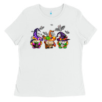 White halloween gnomes Ladies Tee - AdoDesignShop