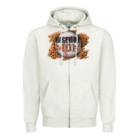 Oatmeal Heather baseball mom Zipper Hoodie - AdoDesignShop