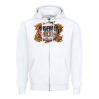 White baseball mom Zipper Hoodie - AdoDesignShop