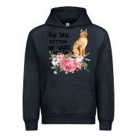Navy Are you kitten me right meow Urban Hoodie - Bettercallsaul