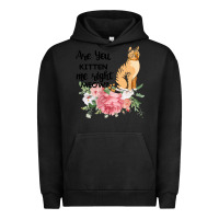 Pigment Black Are you kitten me right meow Urban Hoodie - Bettercallsaul