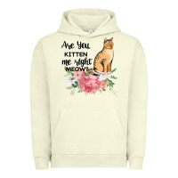 Pigment Pistachio Are you kitten me right meow Urban Hoodie - Bettercallsaul
