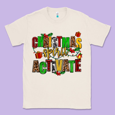 Christmas Spirit Activate Classic Tee Designed By Adodesignshop
