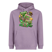 Lavender st patrick's day cassette tapes Heavyweight Hoodie - MaliasSmallBusiness