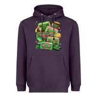 Plum st patrick's day cassette tapes Heavyweight Hoodie - MaliasSmallBusiness