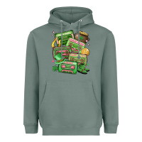 Sage st patrick's day cassette tapes Heavyweight Hoodie - MaliasSmallBusiness