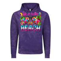 Cloud Purple life is better at the beach Vintage Hoodie - texasbilliewilder