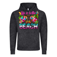 Vintage Black life is better at the beach Vintage Hoodie - texasbilliewilder