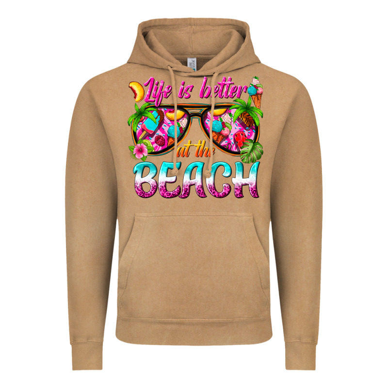 Life Is Better At The Beach Vintage Hoodie by texasbilliewilder | Teevron