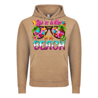 Vintage Coffee life is better at the beach Vintage Hoodie - texasbilliewilder