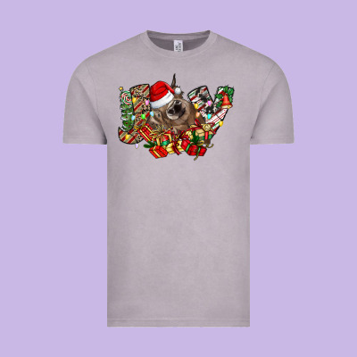 Christmas Joy Highland Cow Vintage Tee Designed By Cowhidedigitalart