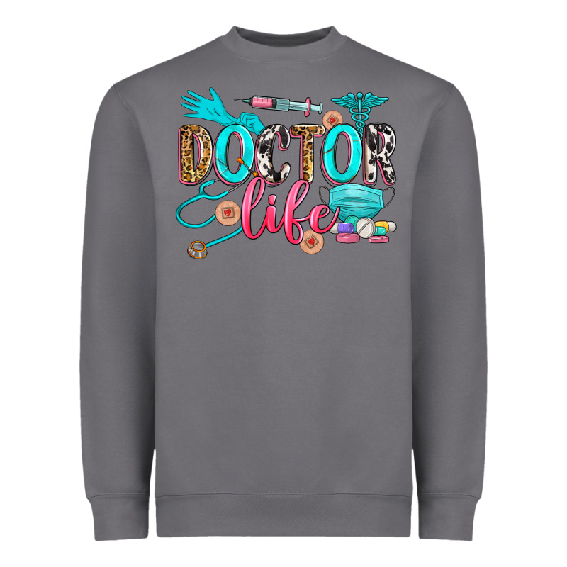 Doctor Life Heavyweight Sweatshirt by Zillion Design Studio | Teevron