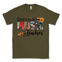 Army Green music teacher Classic Tee - AdoDesignShop