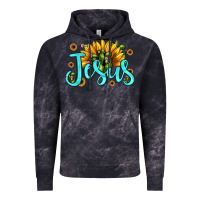 Cloud Black jesus sunflower Vintage Hoodie - JahusDesignShop