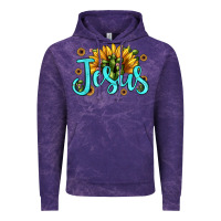 Cloud Purple jesus sunflower Vintage Hoodie - JahusDesignShop